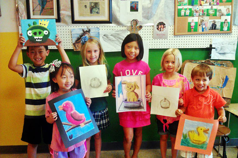 summer camp kids painting orange county
