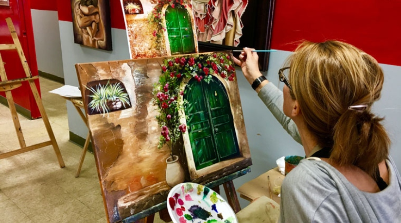 acrylic painting class orange county ca
